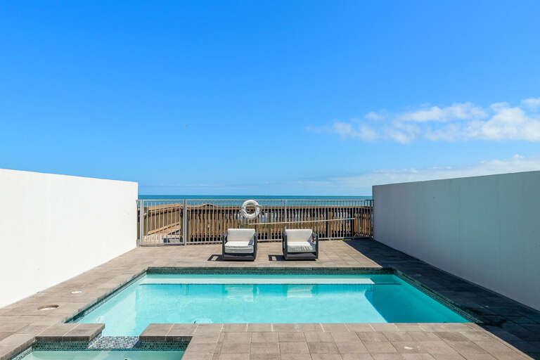 Private Pool with views to the beach!