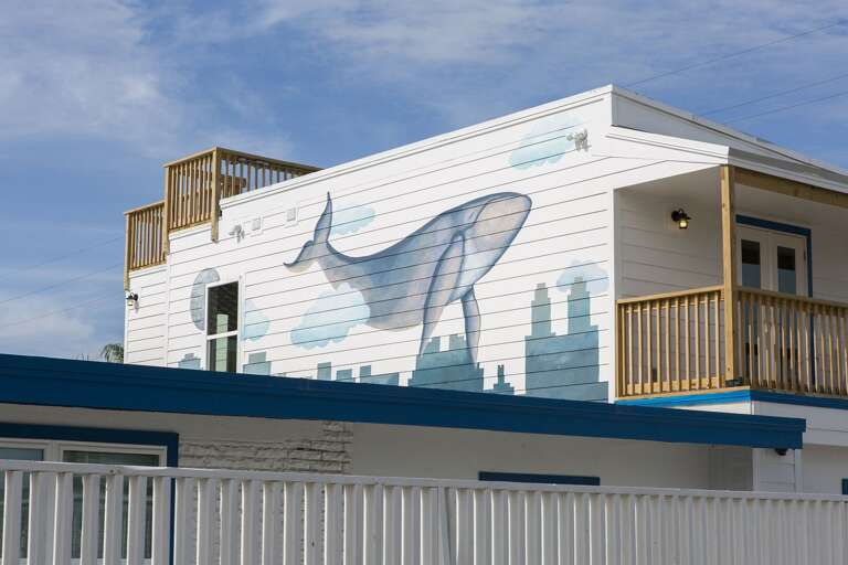 Exterior painting outside the property.