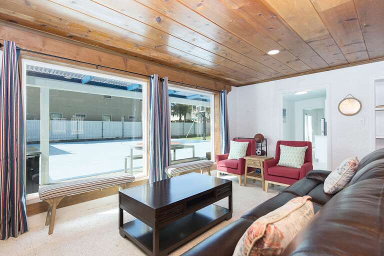 Living Area with views to the large backyard!