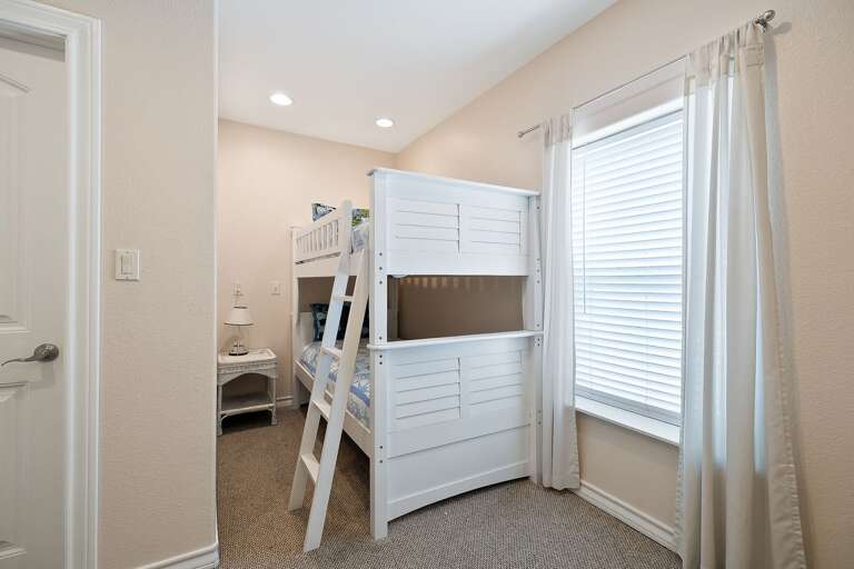 Bedroom #4 features twin bunk beds