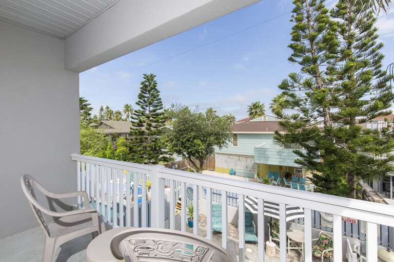 Second floor balcony accessible from master bedroom Second floor balcony accessible from master bedroom