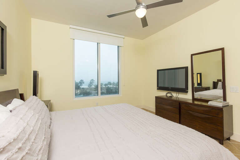 Guest Bedroom with views looking out towards the beach!