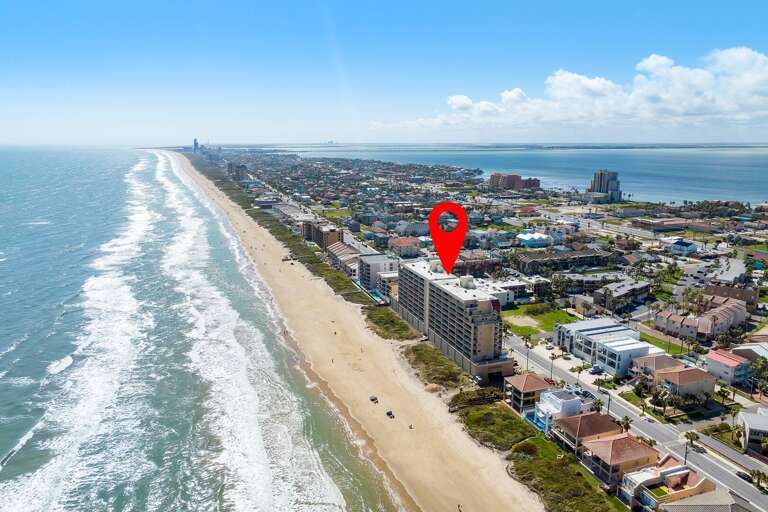 See just how close you'll be to the beach from this prime South Padre Island location.