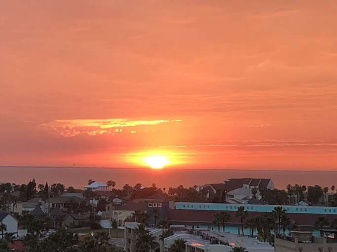 Sunset views facing towards the Bay Sunset views facing towards the Bay