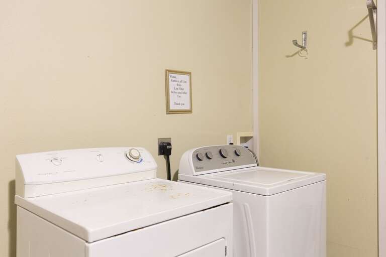 Washer & Dryer located on the ground floor