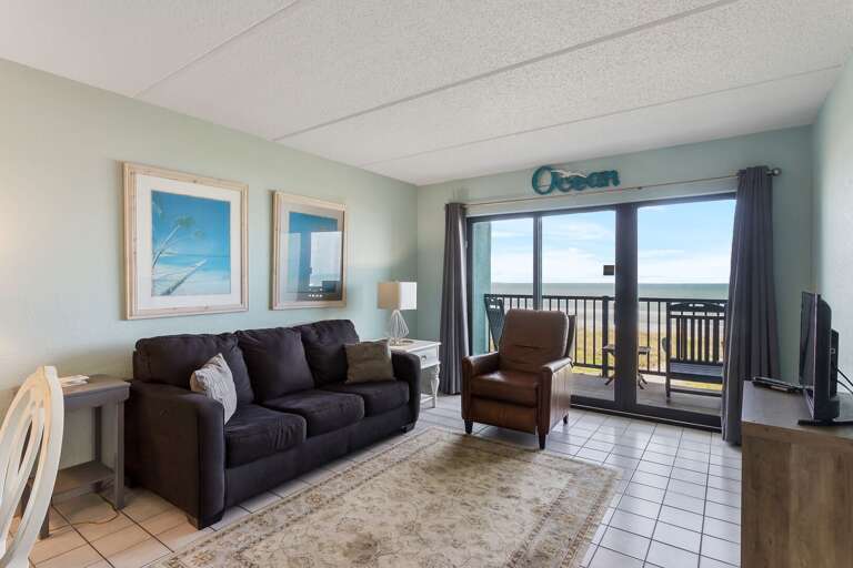 Living Area with views to the ocean!