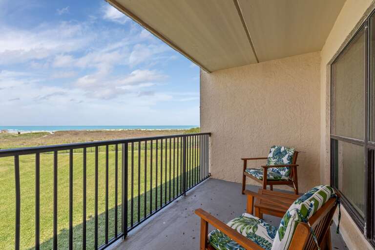Balcony views towards the beach!