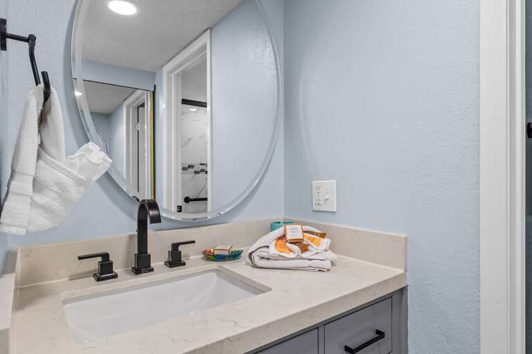 Newly updated master bathroom!