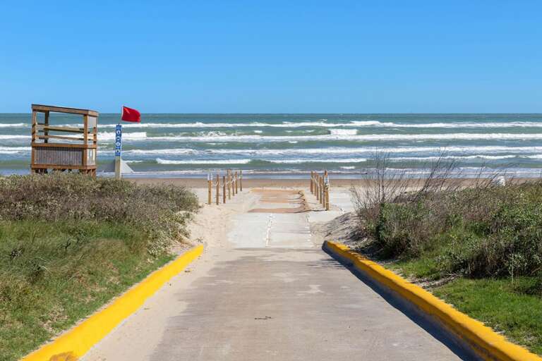 Walk from the townhouse to the sand in just seconds and spend the day by the Gulf.