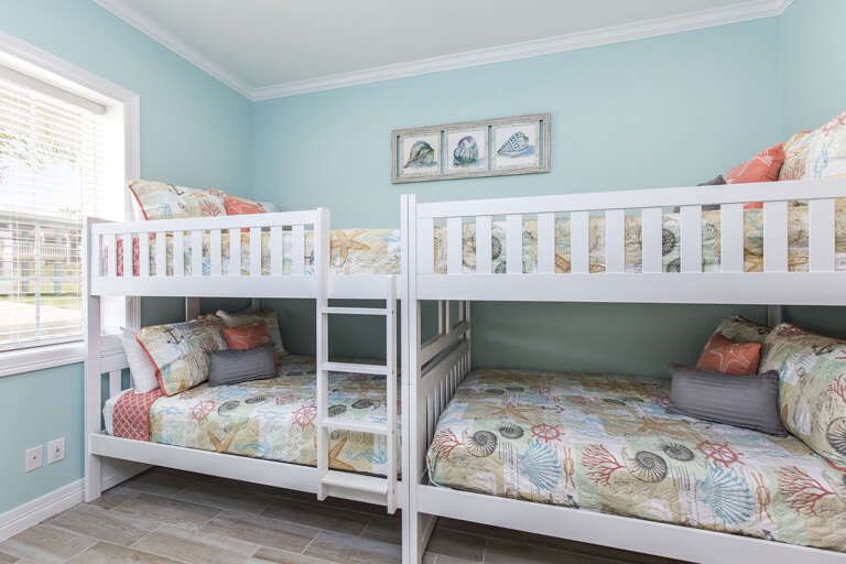 guest bedroom with 2 bunk beds