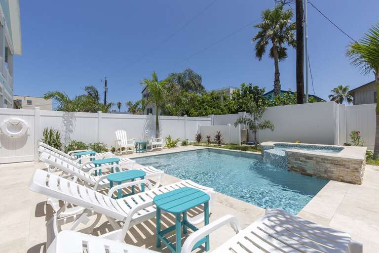 Sparkling private pool