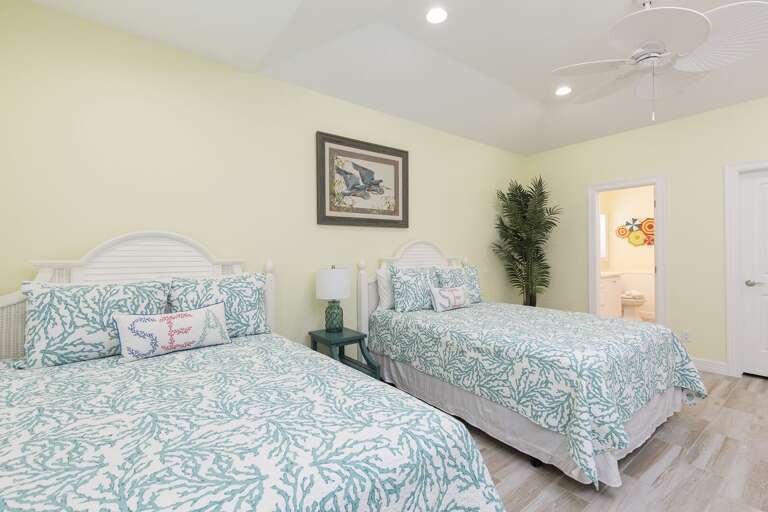 guest bedroom with 2 queen beds