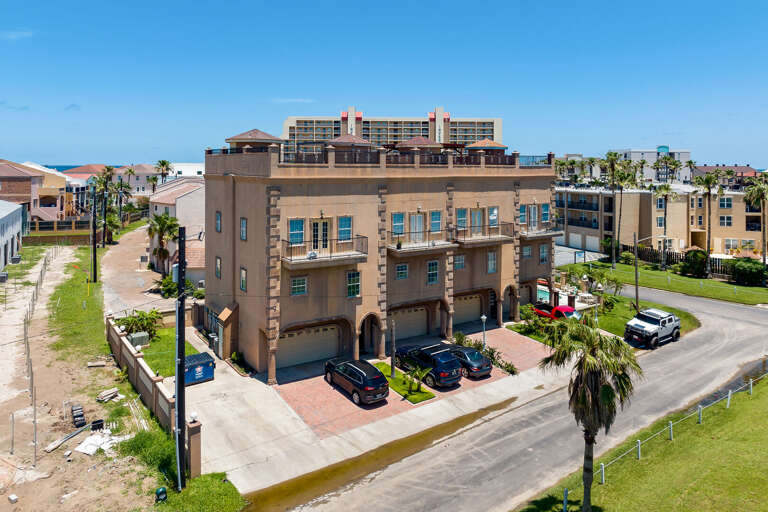 Aerial view of the property