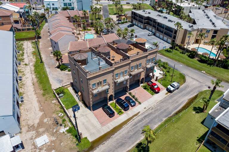 Aerial view of the property