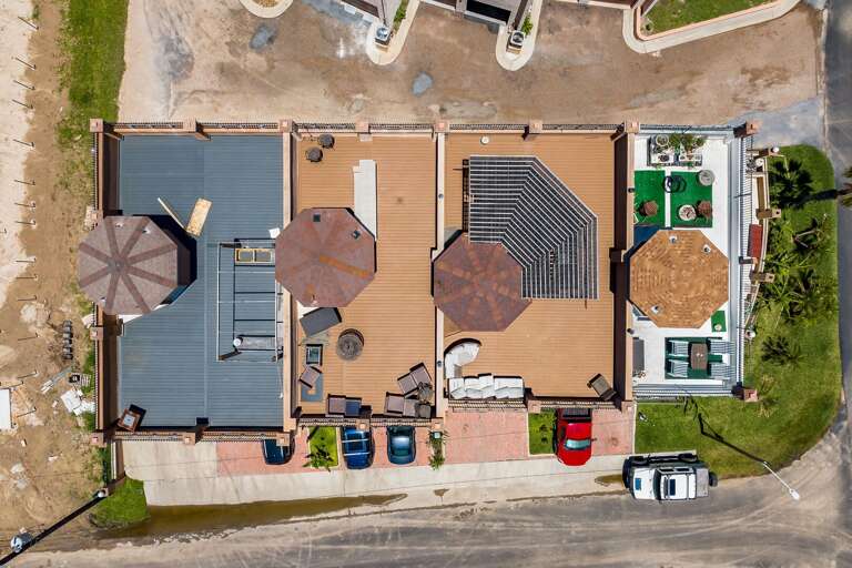 Aerial view of the rooftop!