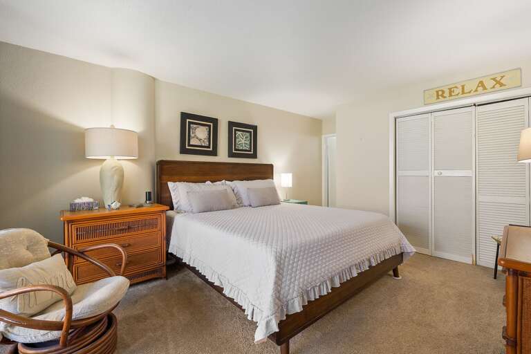 Master Bedroom features a King Bed!