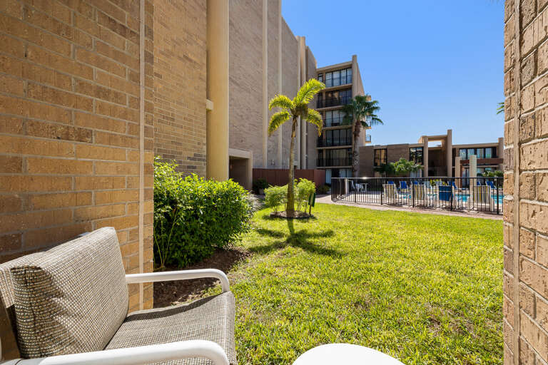 Patio facing towards pool area!