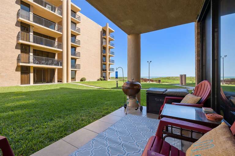 Patio over looking the ocean!