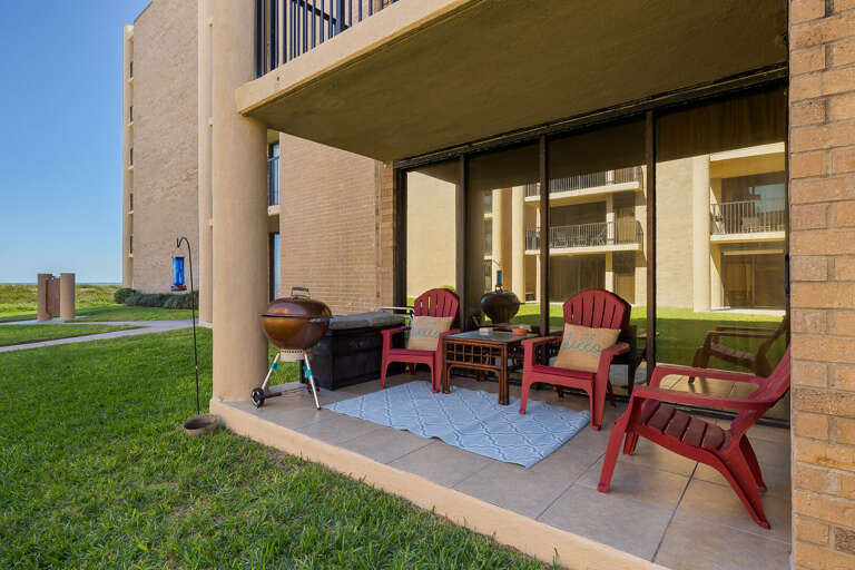 Spacious patio area to enjoy the morning sunrise!