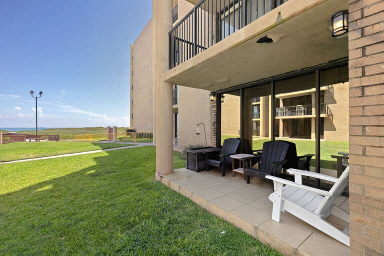 Step outside to your patio and enjoy easy access to the beach.