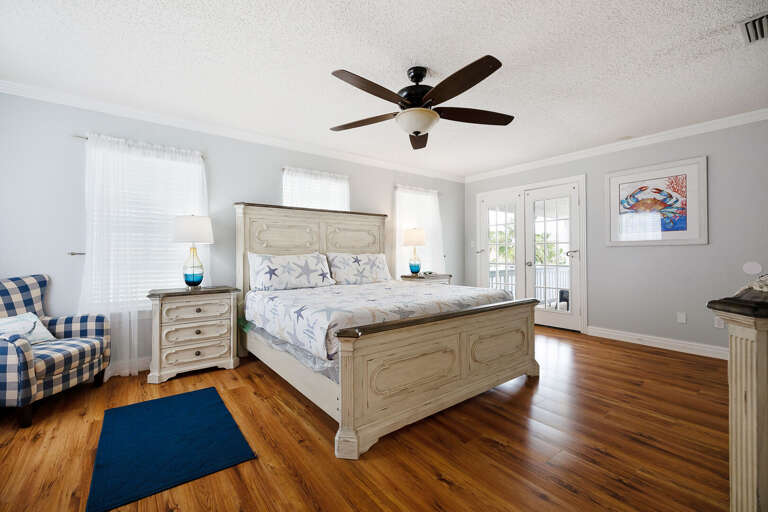 Master bedroom located on the 3rd floor. Private balcony and master bathroom.