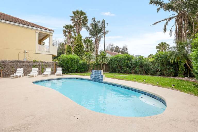 Private backyard with large pool and lounge area!