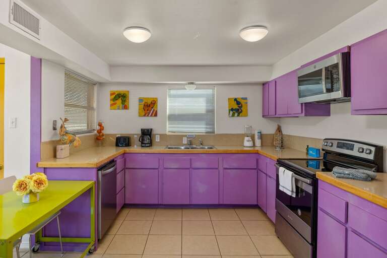 Villa #1
Spacious, fully stocked kitchen area.