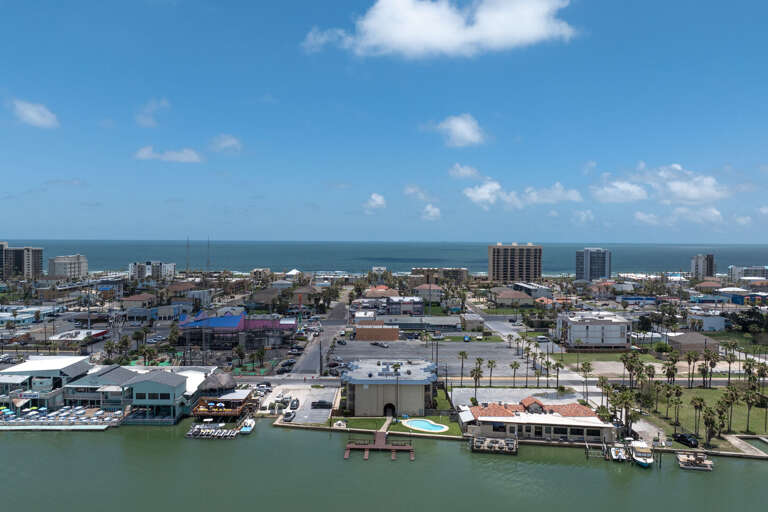Aerial view of the property