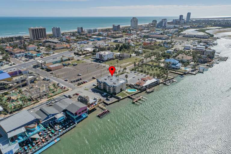 Aerial view of the property