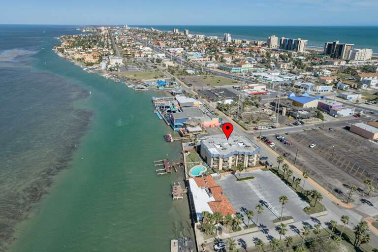 Aerial view of the property