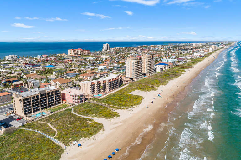 Beachside Aerial view of the property