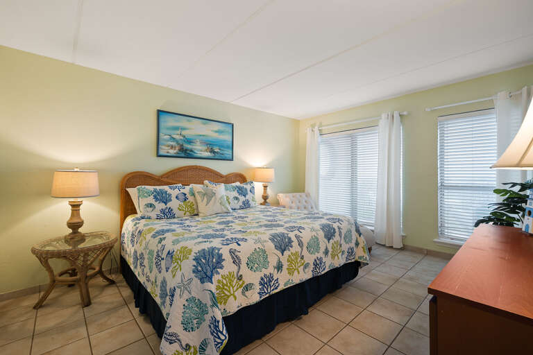 Master Bedroom features a King Bed