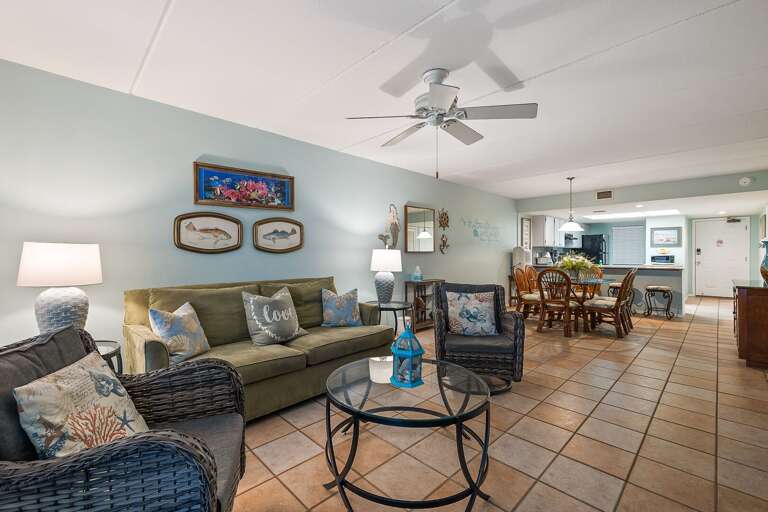 Open Concept Living and Dining Area