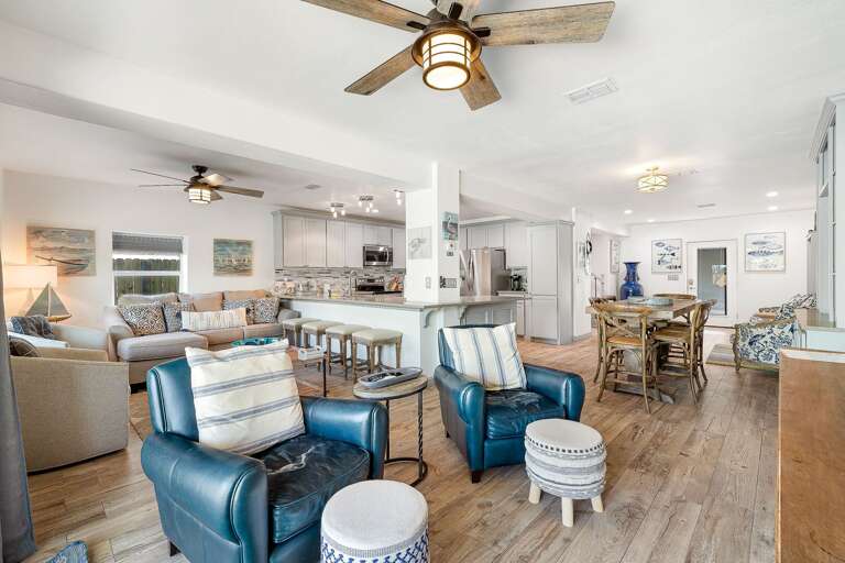 Interior Living Space With Kitchen And Furniture