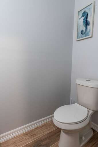 1/2 bathroom on the 2nd floor.