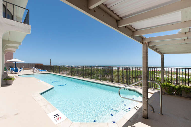 Community Pool Area looking towards the beach!
