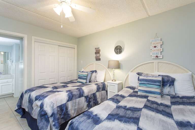 Guest Bedroom is equipped with 2 Full Beds