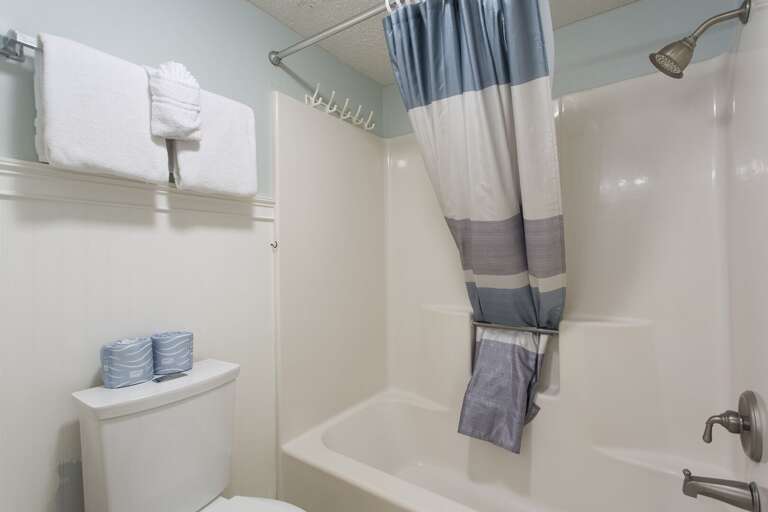 Master Bathroom with tub and shower combination