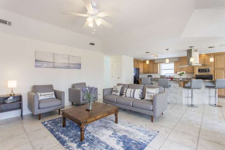 Open Concept Living area