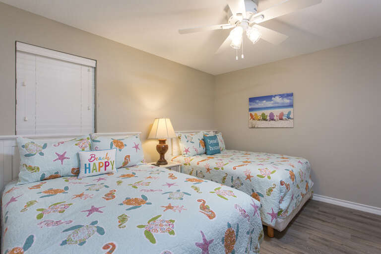 Guest bedroom with two Queen beds