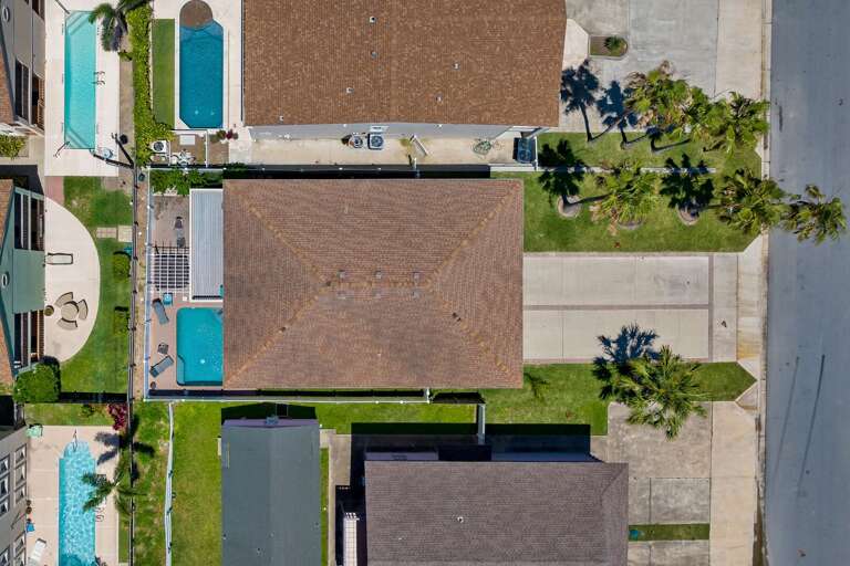 Aerial view of the property