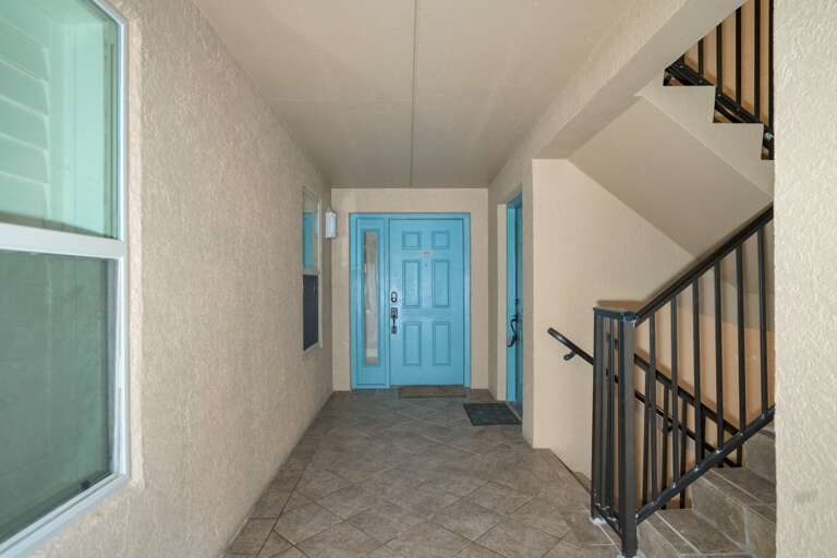 Exterior view of Seagull #203's front door. Exterior view of Seagull #203's front door.