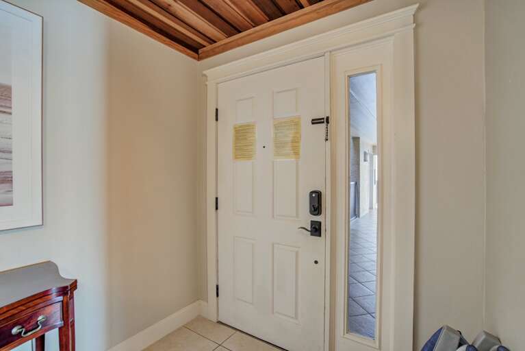 Interior view of Seagull #203's front door. Interior view of Seagull #203's front door.