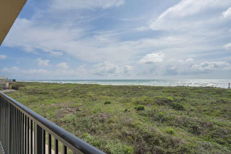 Ocean front view from the oversized private balcony. Ocean front view from the oversized private balcony.