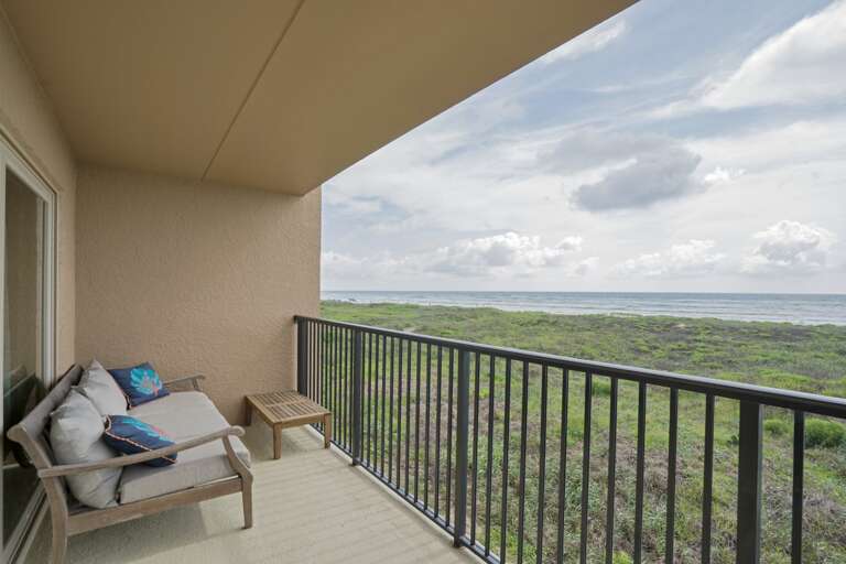 Take a seat and relax on the ocean-facing balcony!