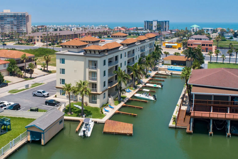 Enjoy a peaceful canal-front setting with your private boat slip just outside.