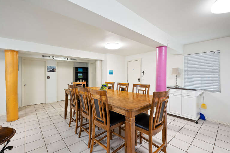 Dining table with seating for 8!