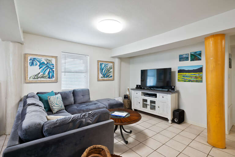 Flat screen TV featured in the living area!