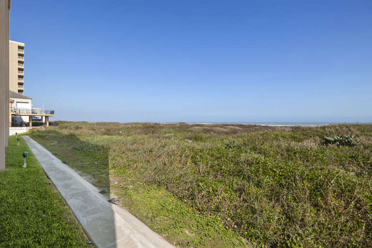 Beach view from the private balcony.