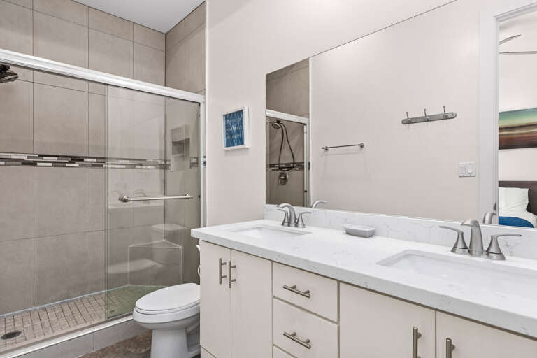 Master bathroom featuring walk-in shower